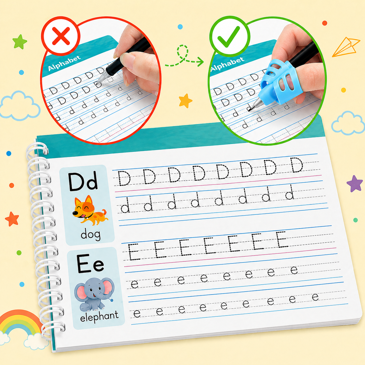 Elvaro MagicTrace Workbook for Kids