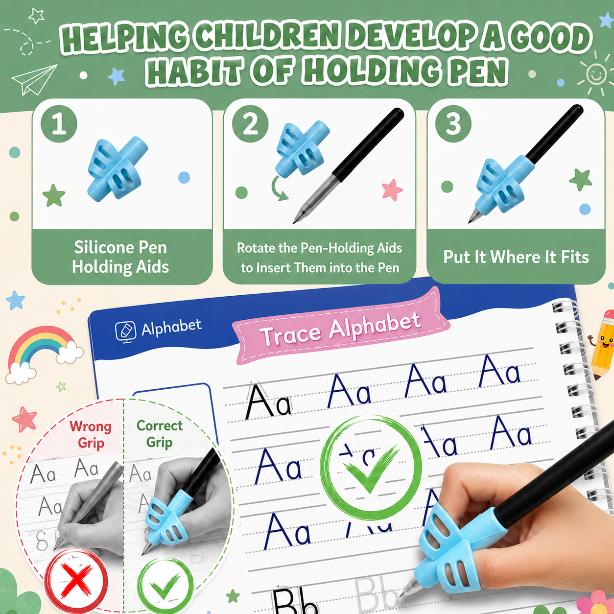 Elvaro MagicTrace Workbook for Kids