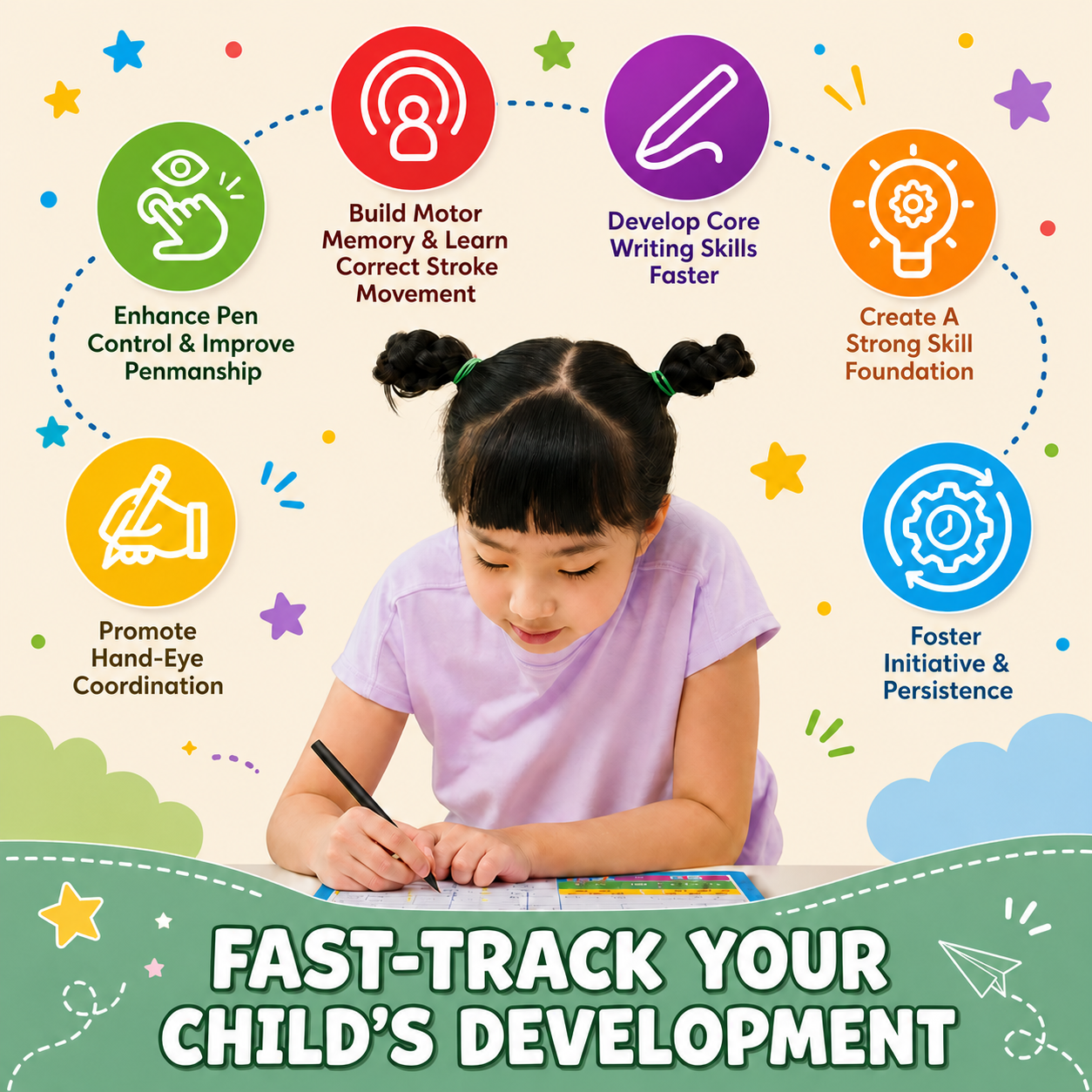 Elvaro MagicTrace Workbook for Kids