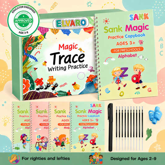 Elvaro MagicTrace Workbook for Kids